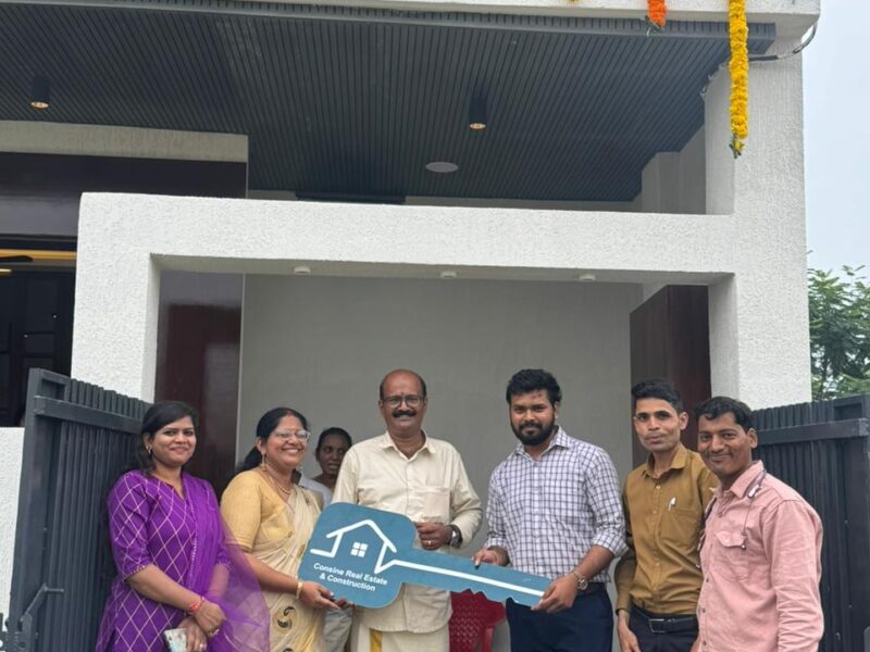 Turnkey residential house handover ceremony to client by Consine Construction